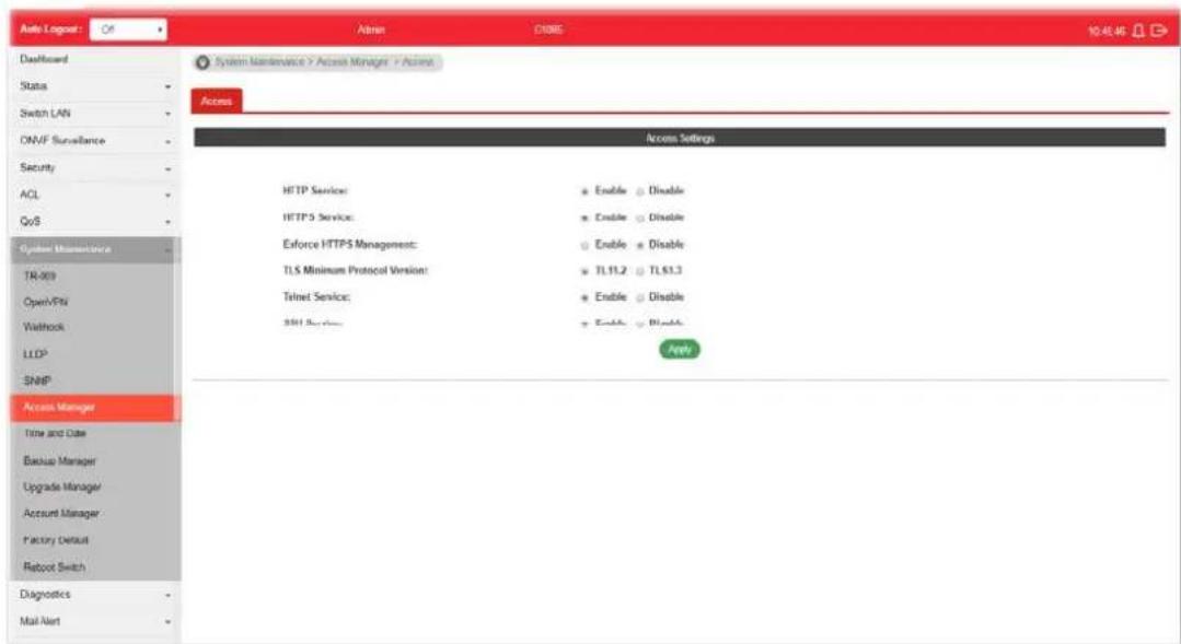 Draytek VigorSwitch G1085 - VII-6 Access Manager - 1