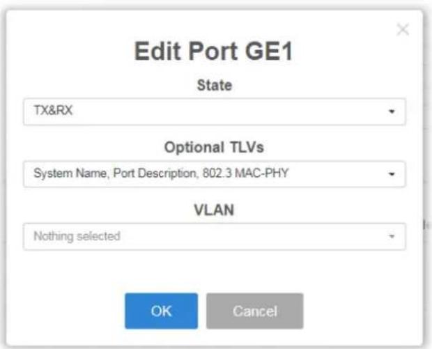 Draytek VigorSwitch G1085 - VII-4-2 LLDP Port Setting - 2