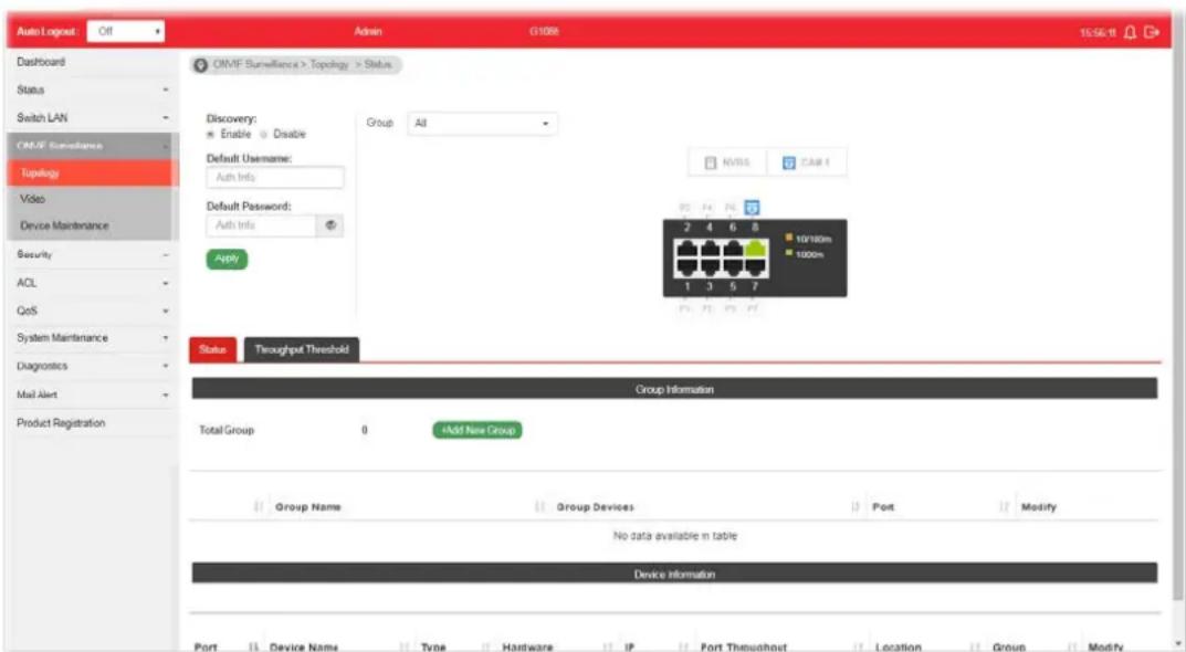 Draytek VigorSwitch G1085 - III-1-1 Status - 1