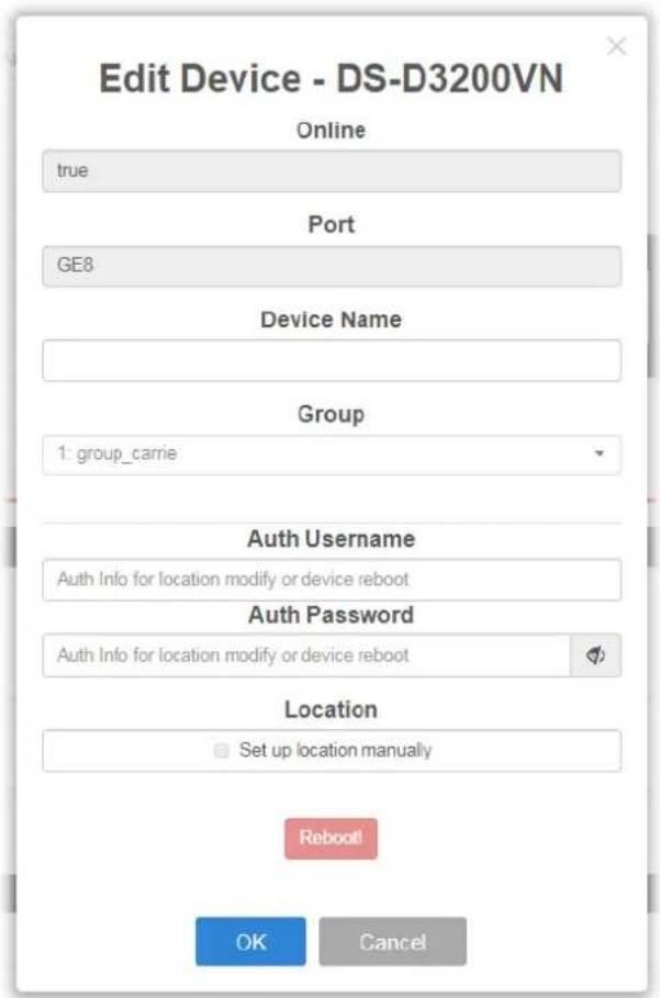 Draytek VigorSwitch G1085 - Device Information - 1