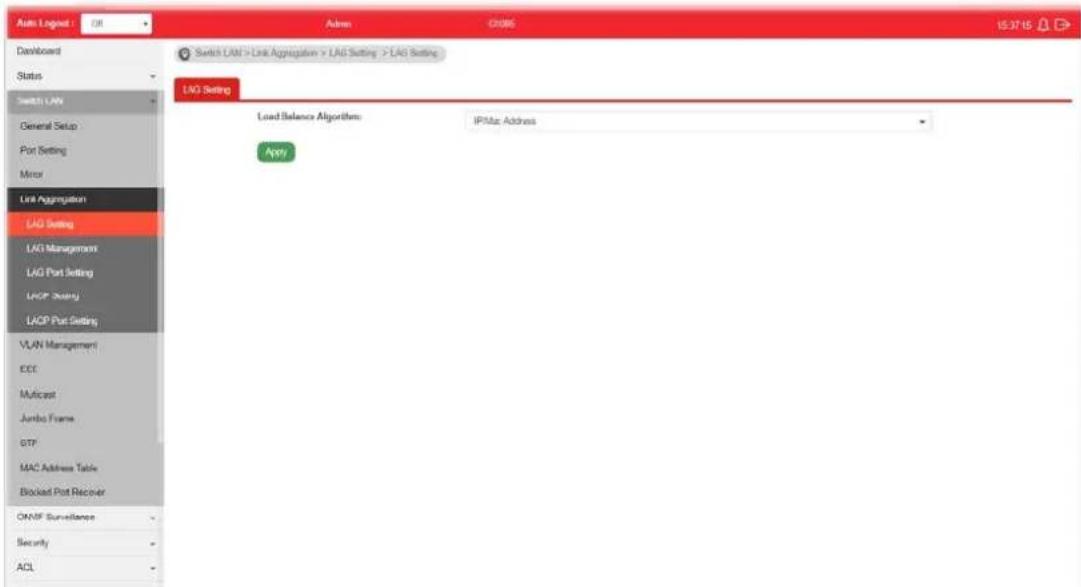 Draytek VigorSwitch G1085 - II-4-1 LAG Setting - 1