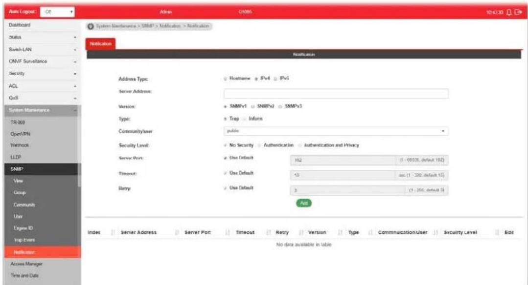 Draytek VigorSwitch G1085 - VII-5-7 Notification - 1