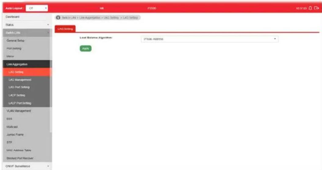 Draytek VigorSwitch P2500 - II-4-1 LAG Setting - 1