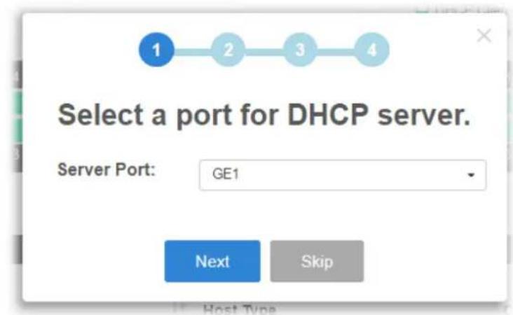 Draytek VigorSwitch P2500 - IP Conflict Prevention Setup Wizard - 1
