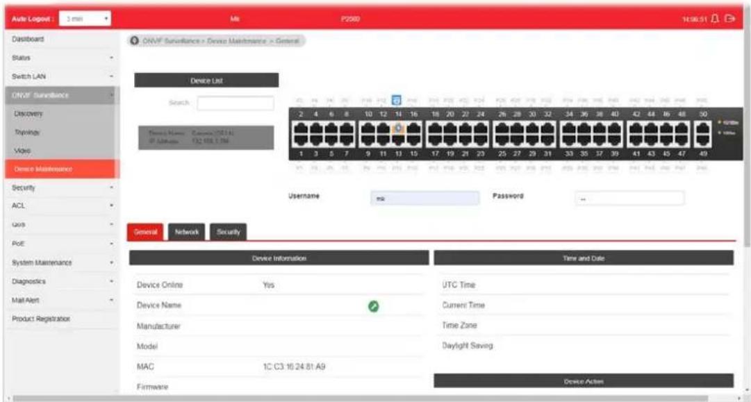 Draytek VigorSwitch P2500 - III-4-1 General - 1