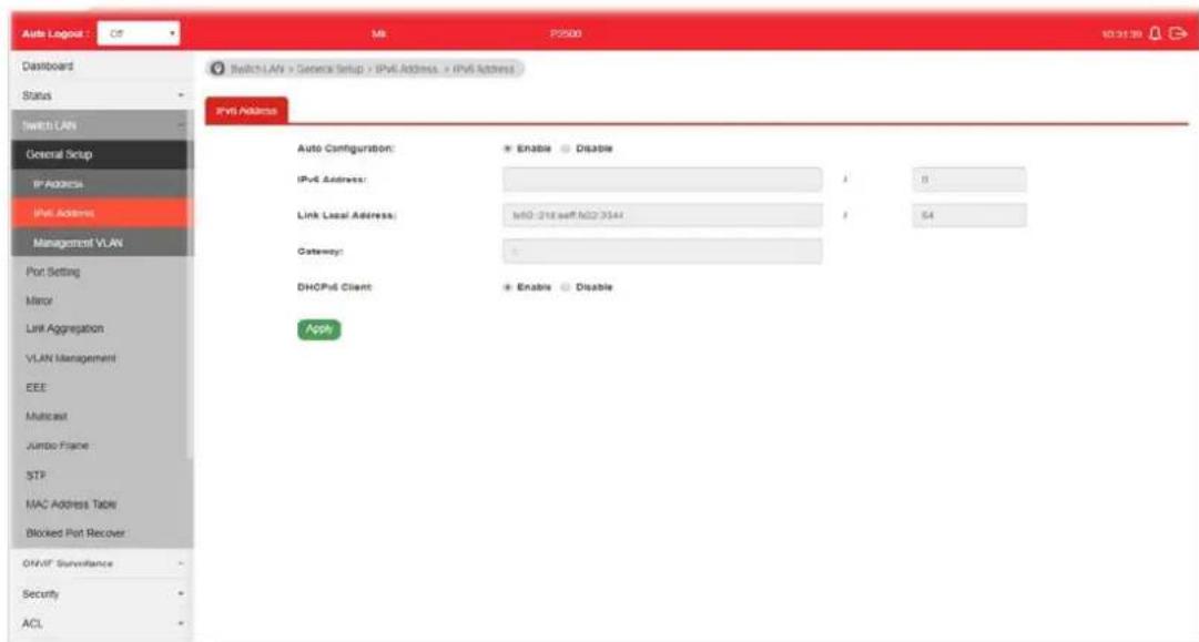 Draytek VigorSwitch P2500 - II-1-2 IPv6 Address - 1
