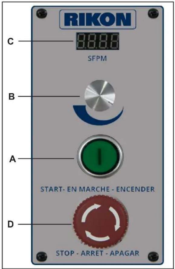 RIKON 10-342EVS - CONTROL PANEL: ON/OFF SWITCH - 1