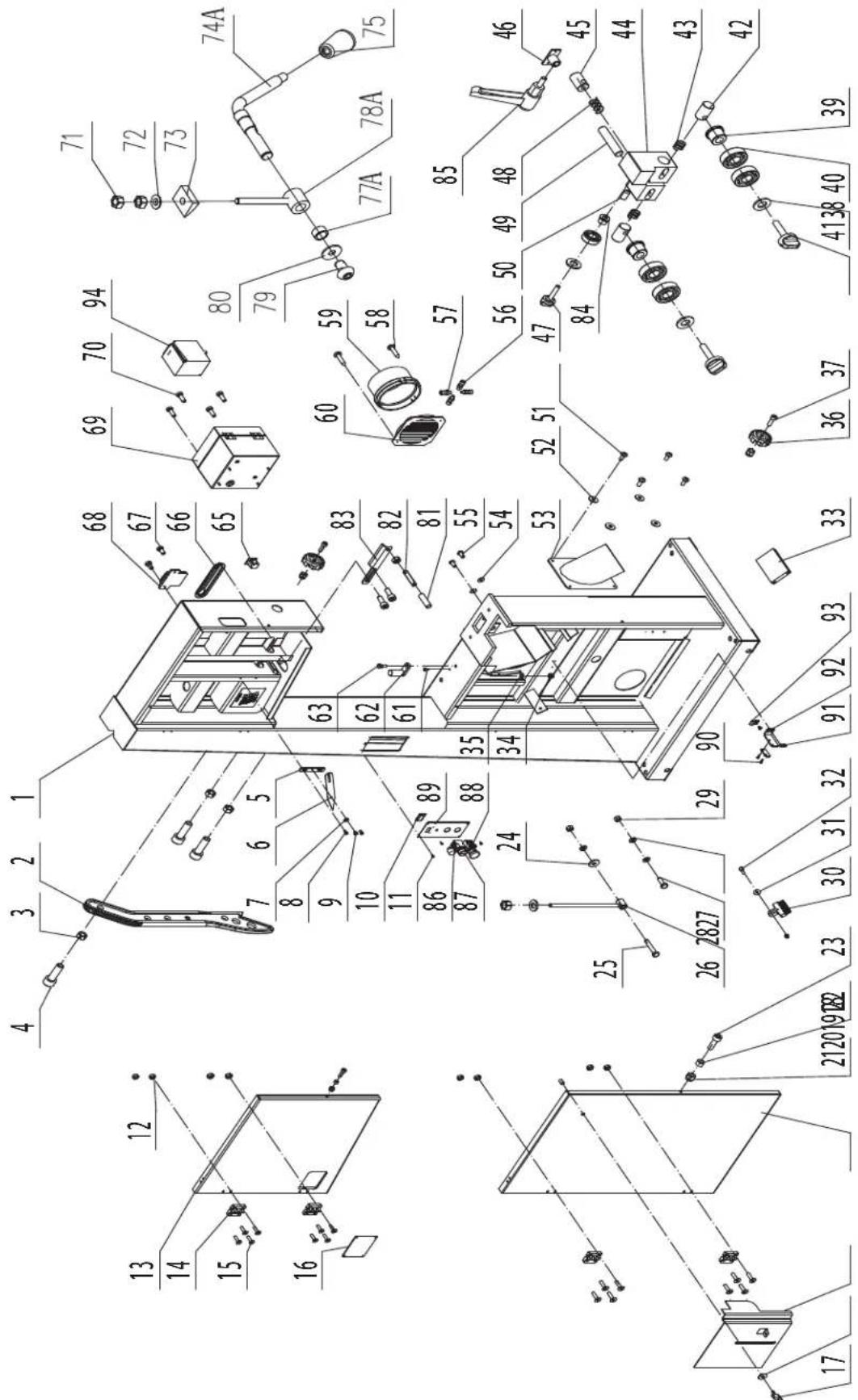 RIKON 10-342EVS - PARTS DIAGRAM - 1
