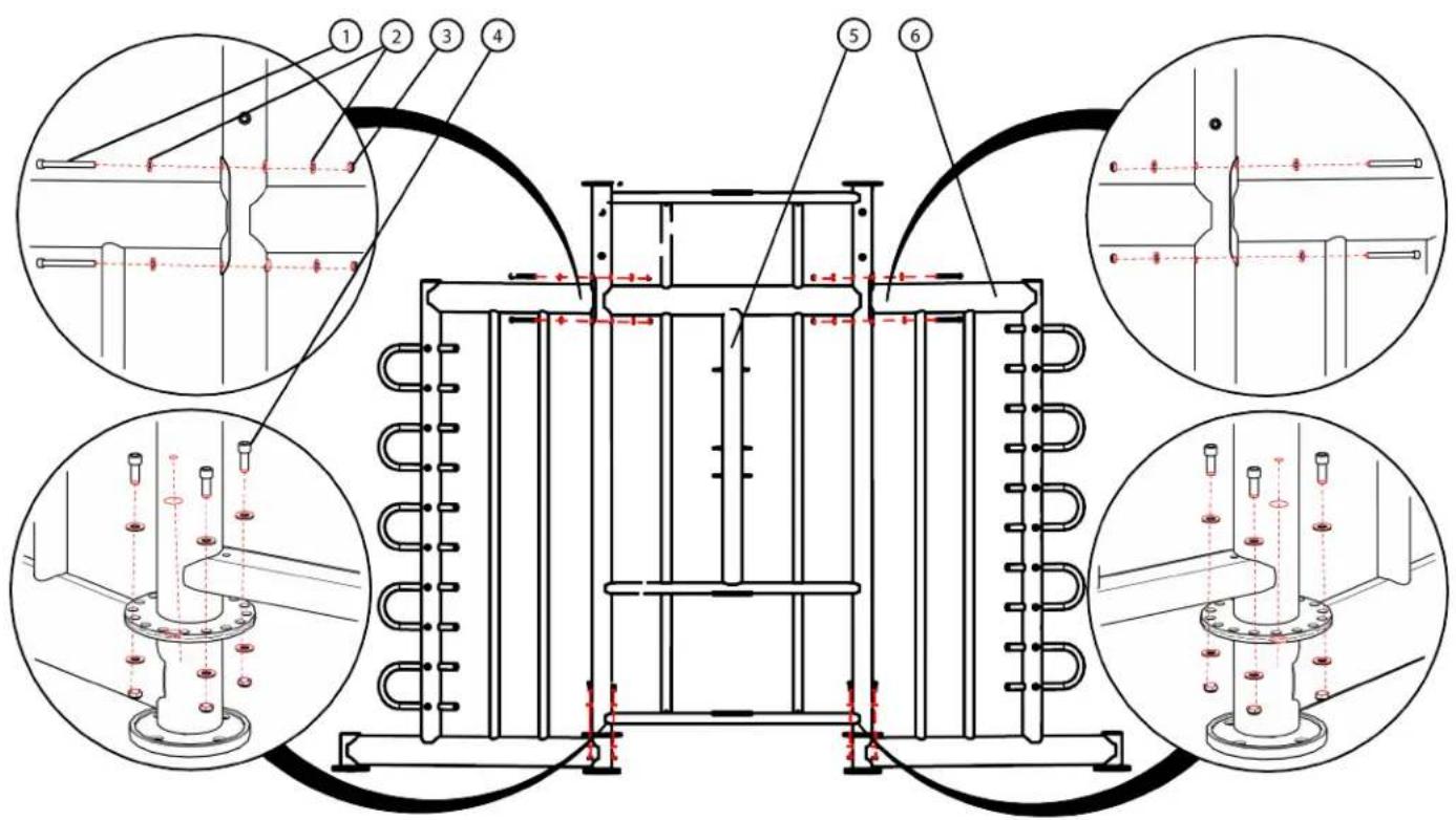 True XFT-400 - Step 1 (Center Cage Weldment): - 1