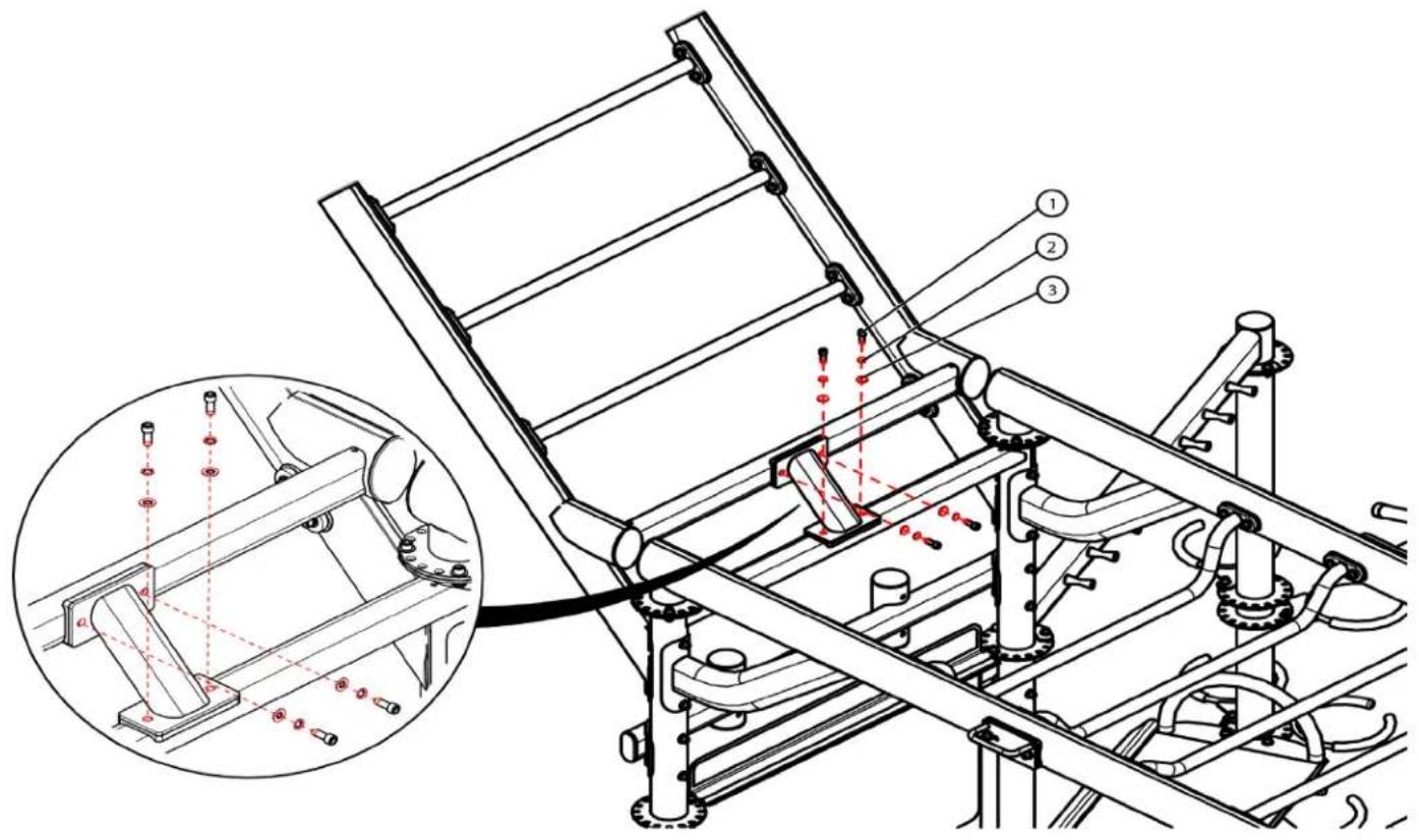 True XFT-400 - Step 23B (Monkey Bar Ladder Weldment): - 1