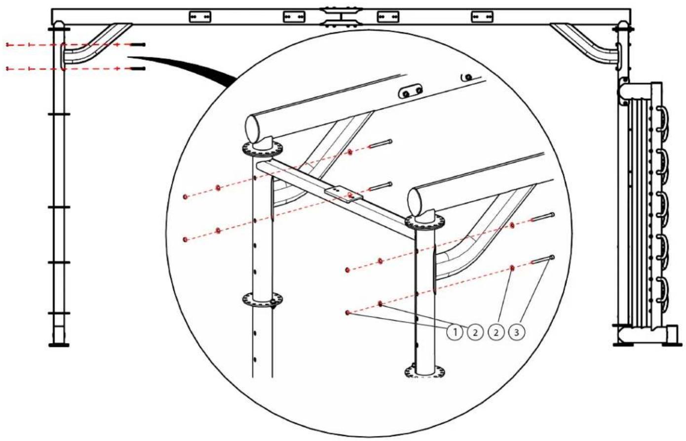 True XFT-400 - Step 4A (Monkey Bar Assembly): - 1