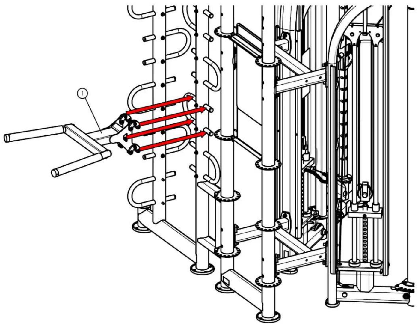 True XFT-400 - OPTIONAL ASSEMBLY STEPS: - 1