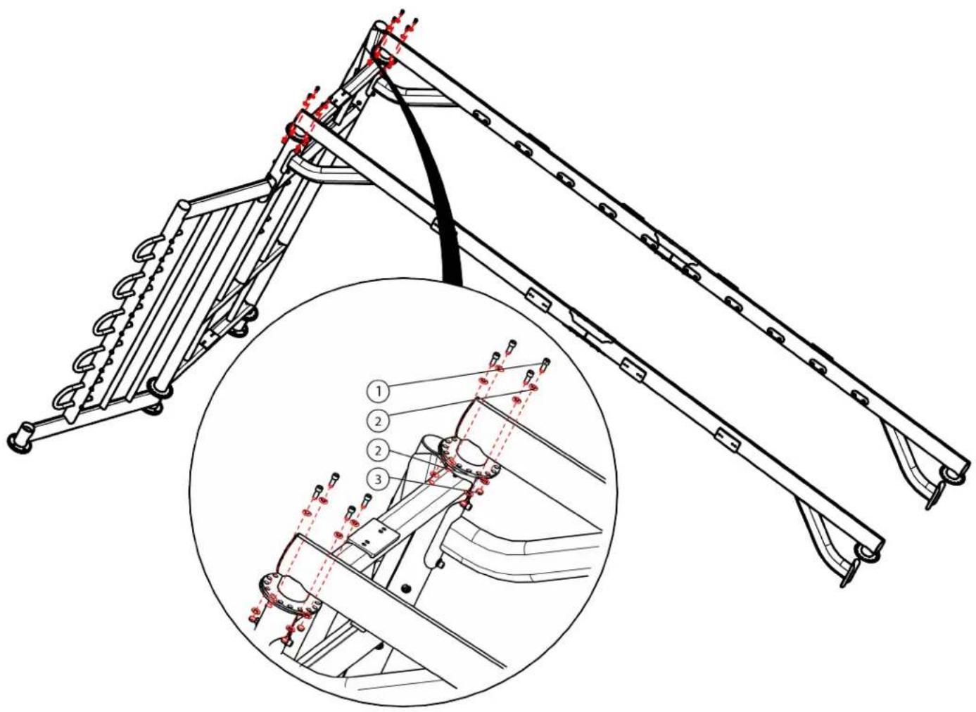 True XFT-400 - Step 3B (Monkey Bar Assembly): - 1