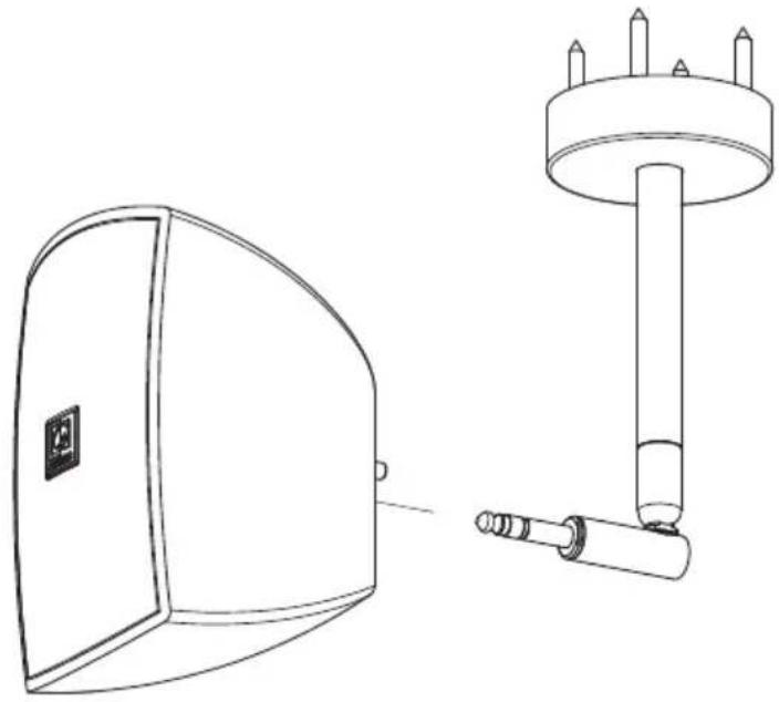 Audac ATEO2S - Step 3: Attach the speaker - 1