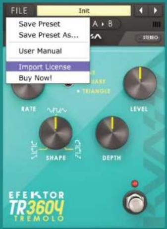 Kuassa Efektor TR3604 Tremolo - Authorization - 2