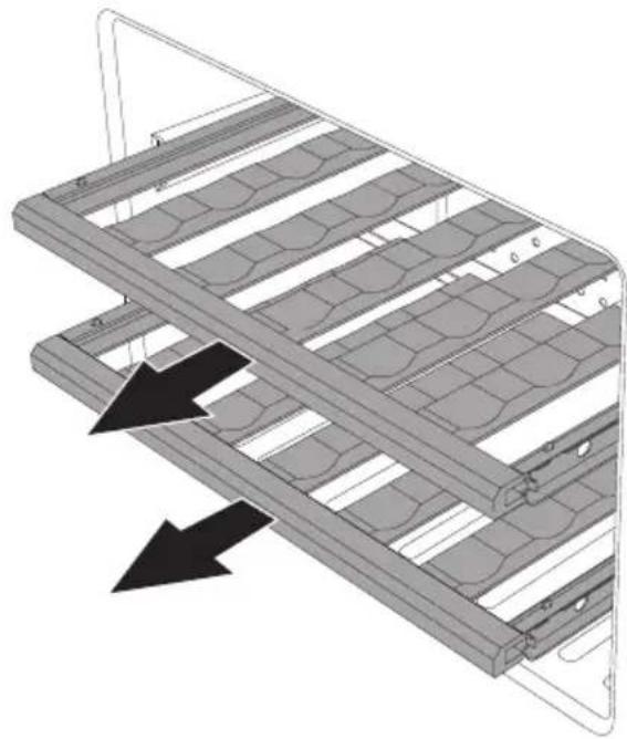 SMEG CVIA618RNX2 - To extract the removable shelves - 1