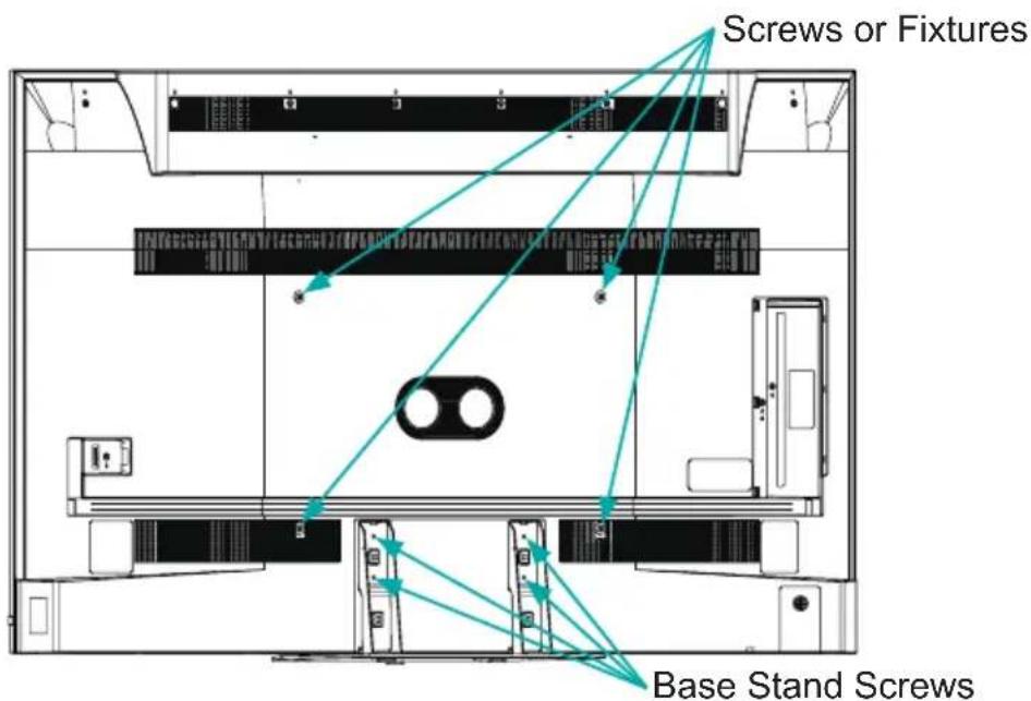 HISENSE 75U90G - Installing the wall mount bracket - 1
