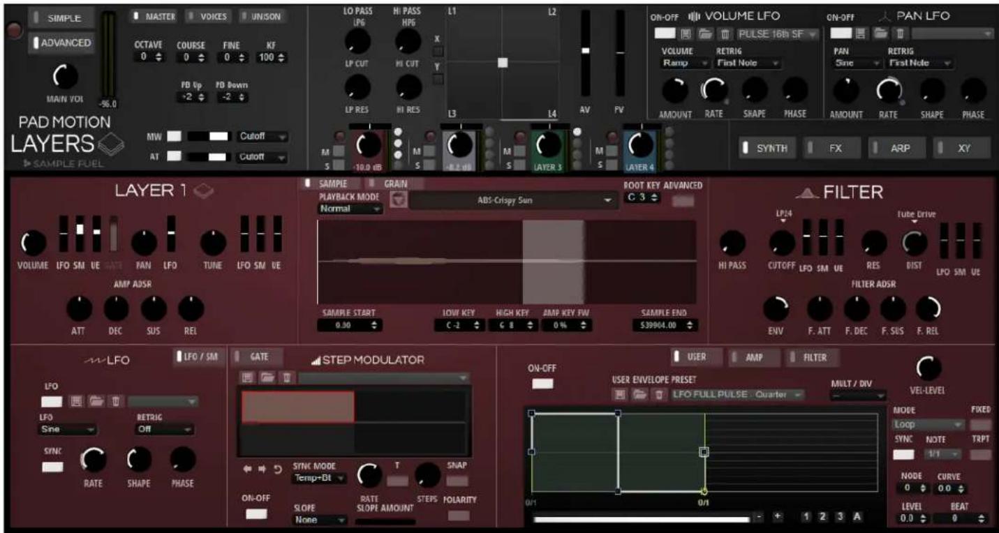 STEINBERG Pad Motion Layers - - Lower Section - 1