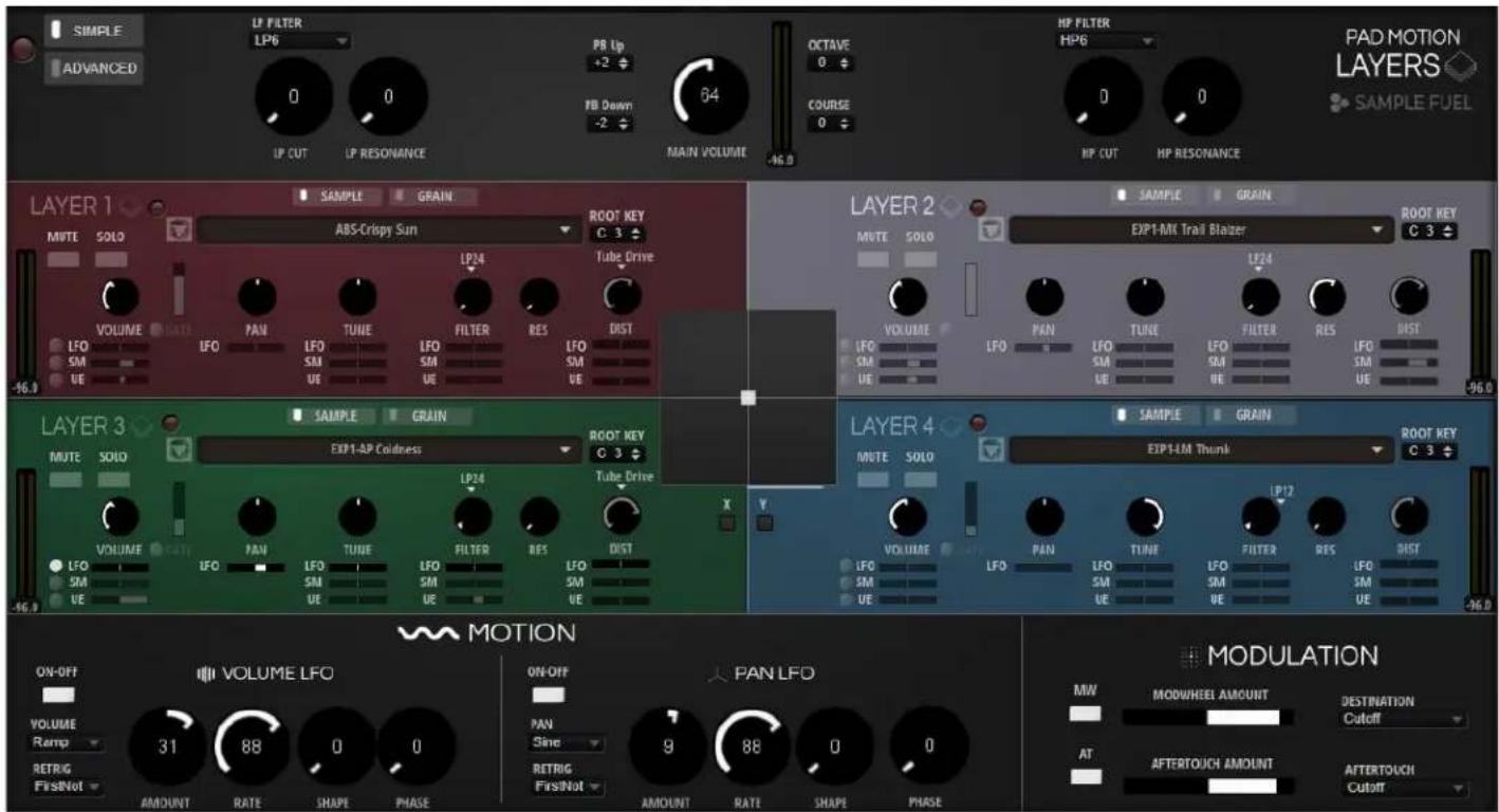 STEINBERG Pad Motion Layers - SIMPLE/ADVANCED - 1