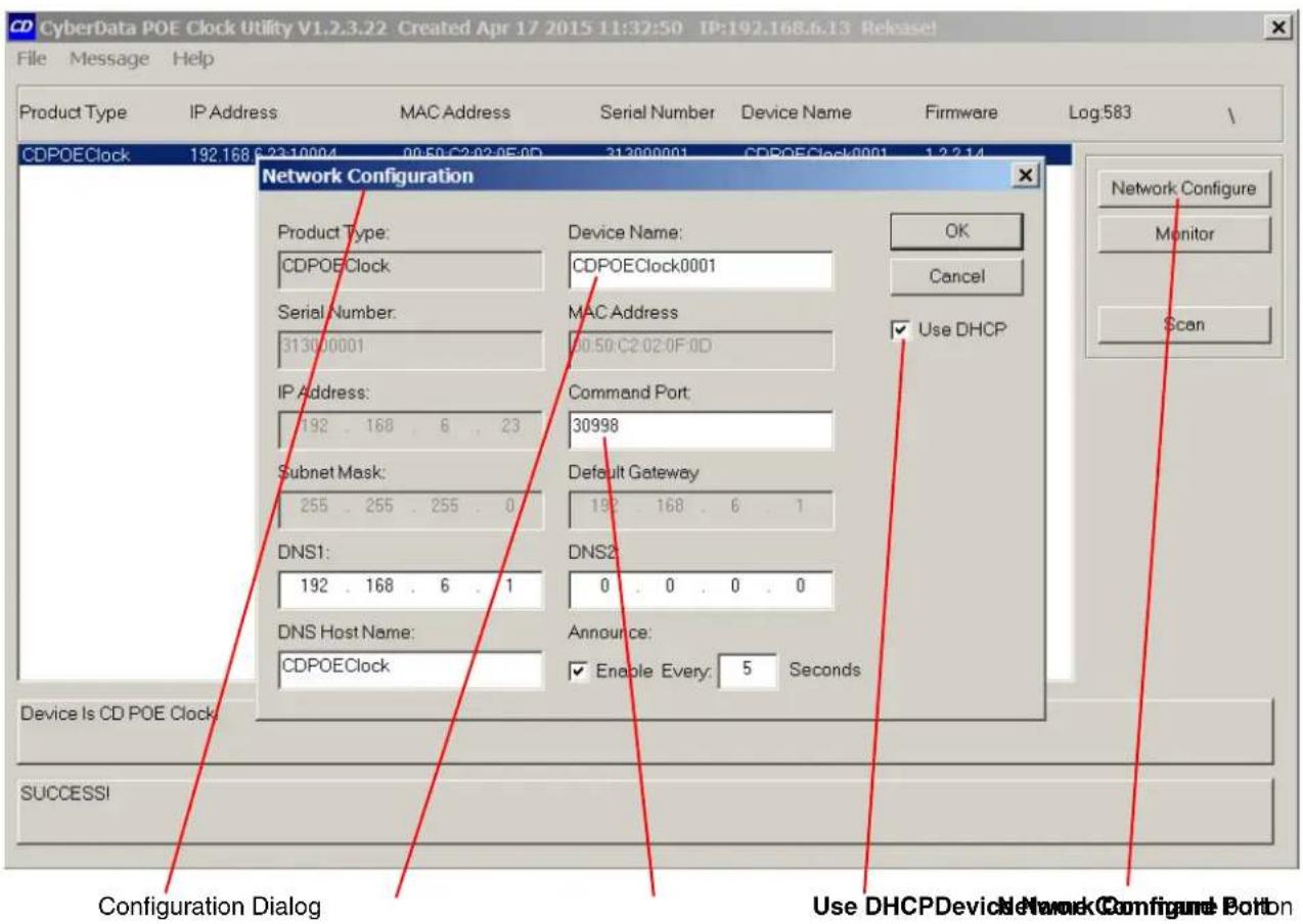 CyberData Systems 011313 - Network Configuration Dialog - 1