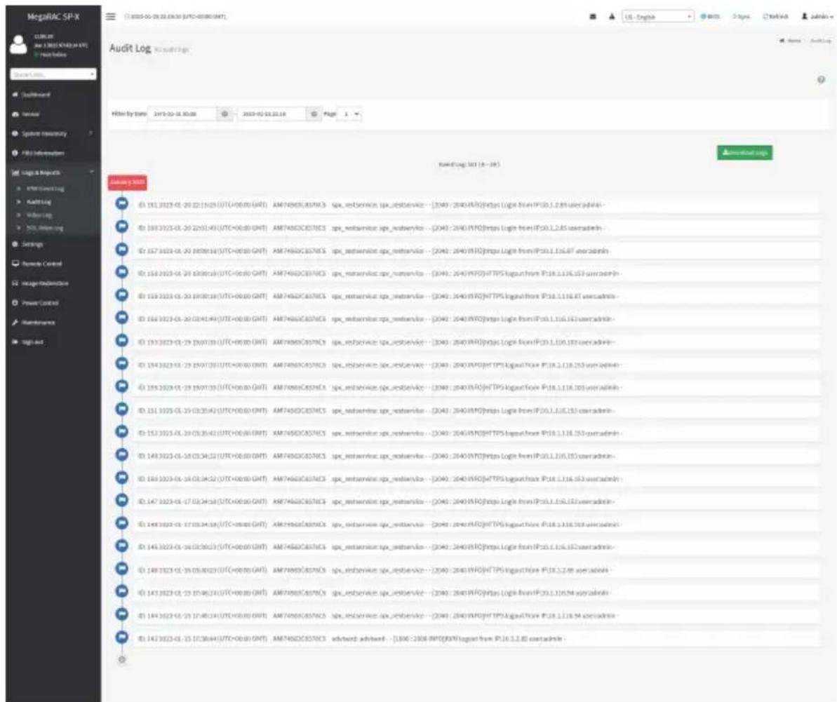 GIGABYTE R183-S95 - 2-5-2 Audit Log - 1