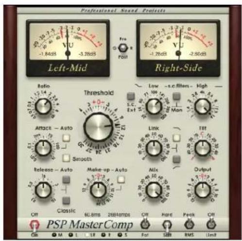 PSP Audioware MasterComp - Limitations of the demo version - 1