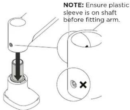 Atdec AWMS-NDB - Fit arm onto Base - 1