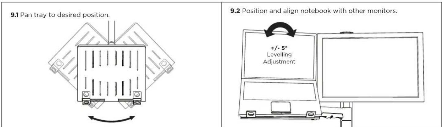 Atdec AWMS-NDB - Adjust Notebook Tray - 1