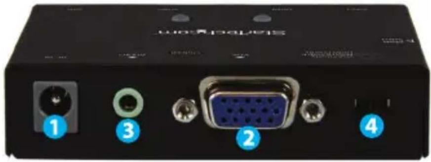 StarTech.com STVS221HD2VG - Rear View - 1