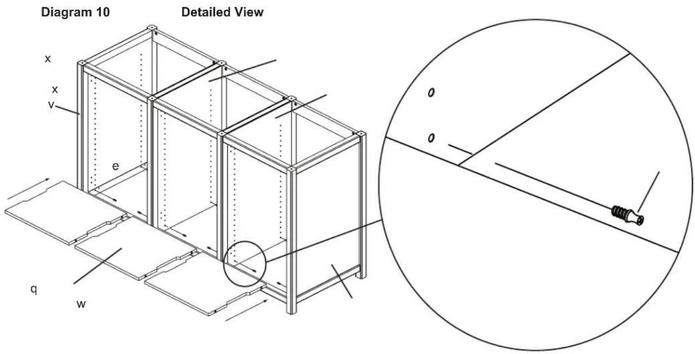 SANUS WFAV66 - Step 10: Add Shelf Pins and Bottom Shelf - 1