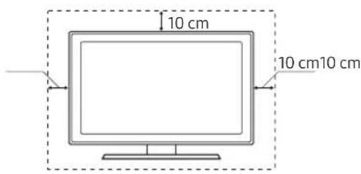 SAMSUNG UN40MU6100P - Providing proper ventilation for your TV - 1