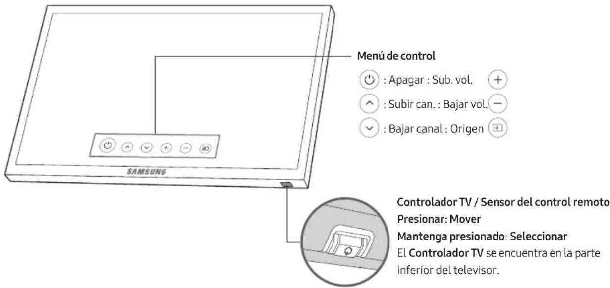 SAMSUNG UN49MU6400P - Uso del controlador del televisor - 1
