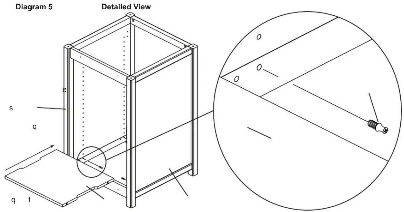 SANUS WFA37 - Note: Diagram 5 is a Back View. - 1