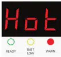 Hot READY BATT LOW WARN