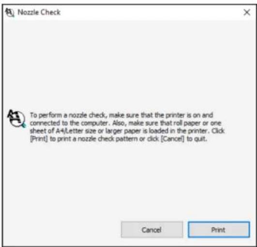 EPSON SureColor P50000Ce Plus - CheckingtheNozzlesUsingaComputerUtility - 1
