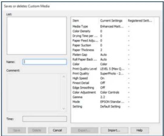EPSON SureColor P50000Ce Plus - SavingandSharingMediaSettings-Windows - 1