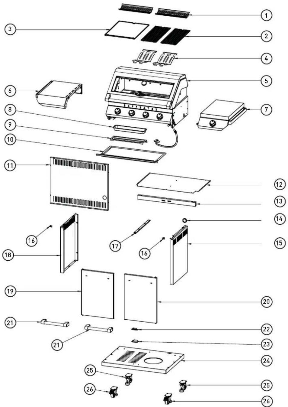 BeefEater BMG7652SA - BMG7642SA - 1
