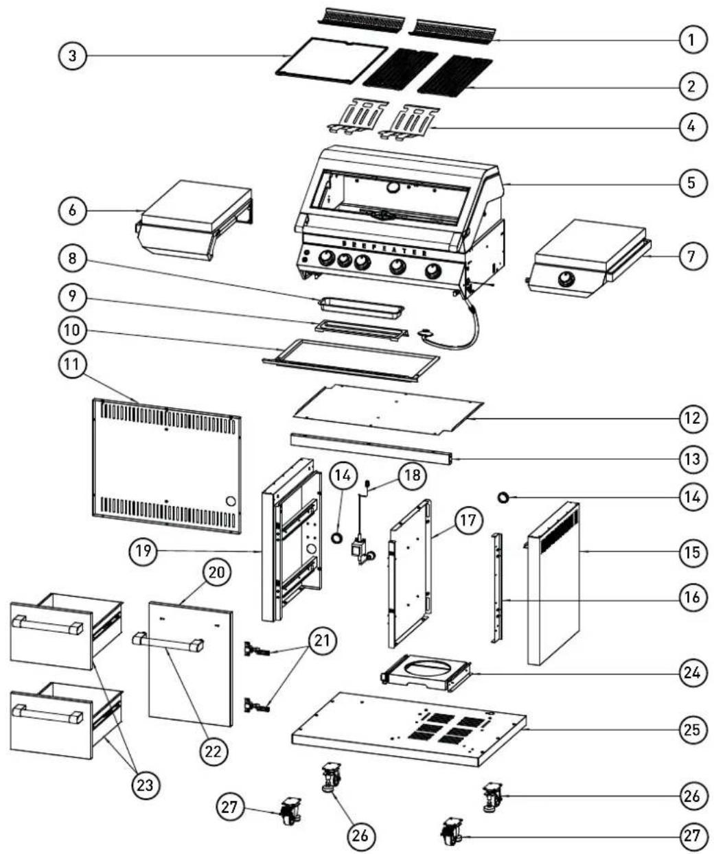 BeefEater BMG7652SA - BMF7645SA - 1