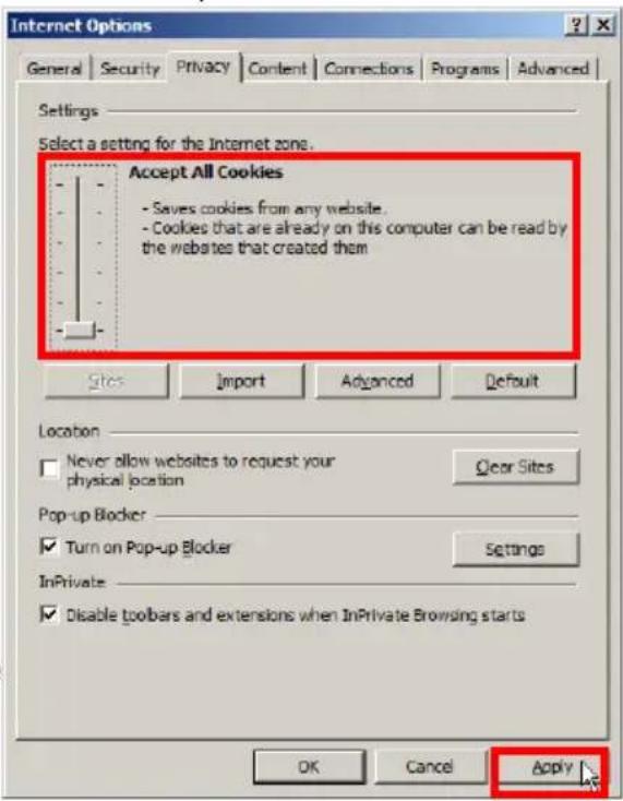 i3International Ax68R - Adjust Internet Security Settings - 1