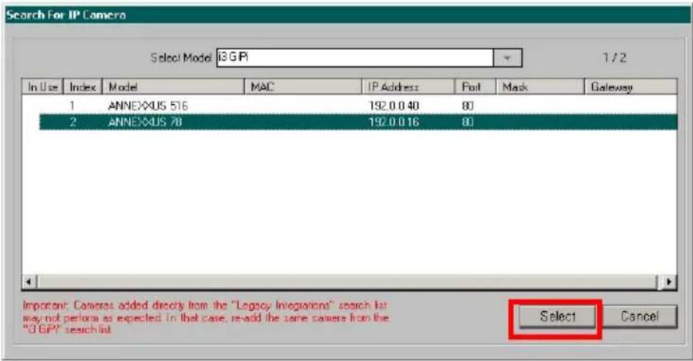 i3International Ax68R - Adding your IP Camera to your SRX-Pro Server - 2