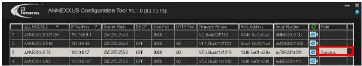 i3International Ax68R - Assigning New IP Address to Ax68R/78R with Annexus Configuration Tool. - 4