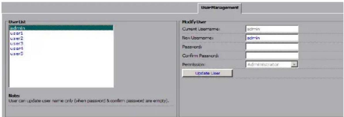i3International Ax62 - User Management - 1