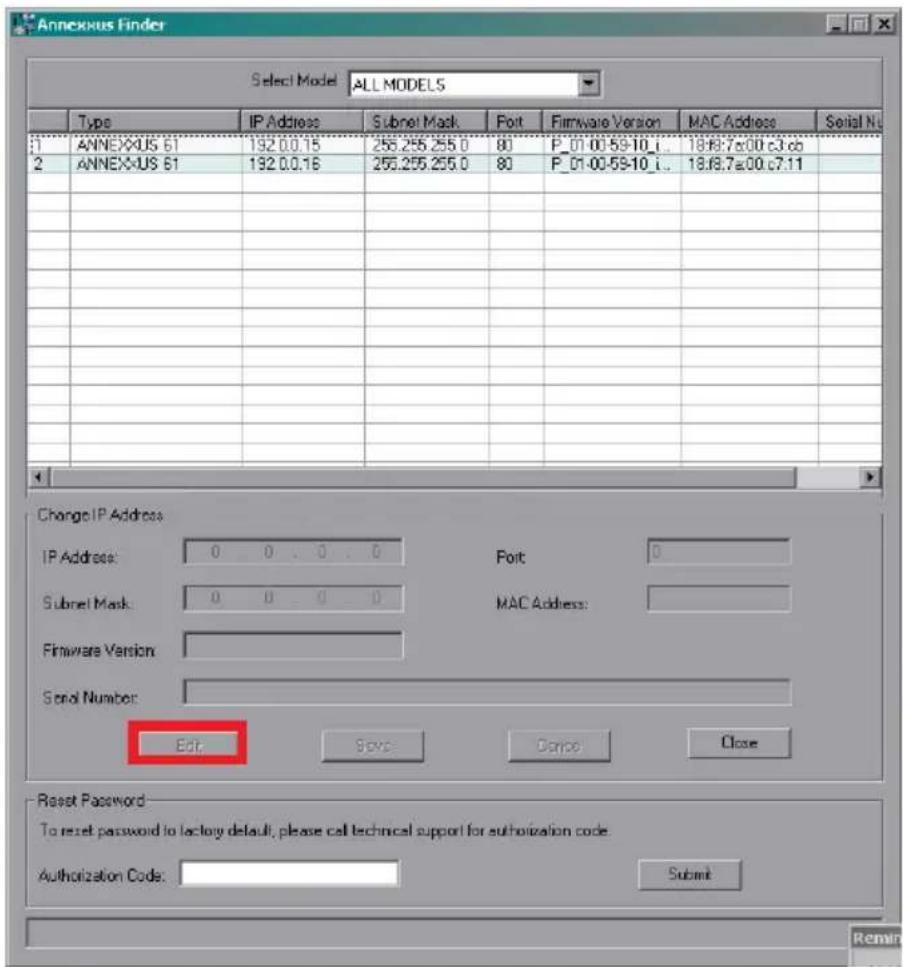 i3International Ax62 - Using Annexus Finder to assign IP Address to your IP Camera - 1