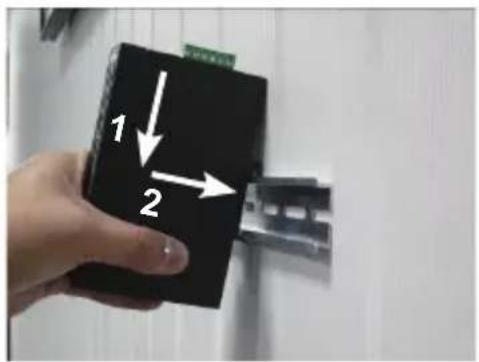 Planet IFB-244 Series - DIN-rail Mounting Installation - 1