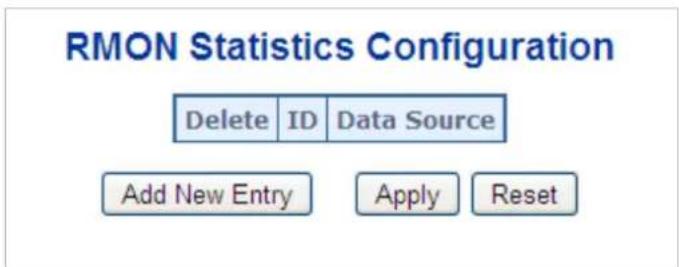 Planet WGS-5225-8T2SV - RMON Statistics Configuration - 1