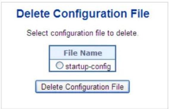 Planet WGS-5225-8T2SV - Configuration Delete - 1