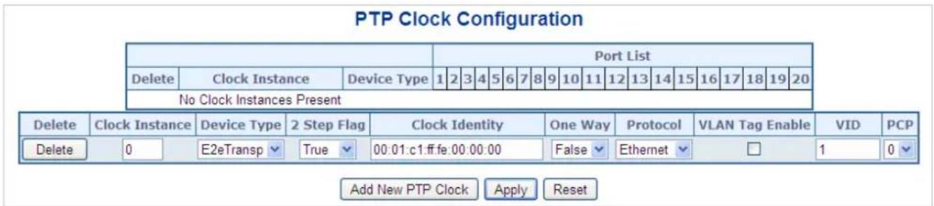 Planet WGS-5225-8T2SV - PTP Configuration - 1
