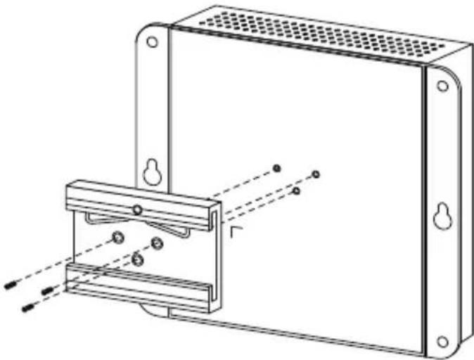 Planet WGS-E304PT - DIN-rail Mounting Installation - 1