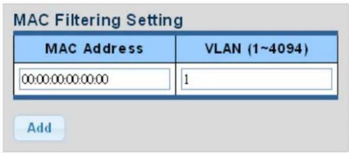 Planet LRP-822CS - MAC Filtering - 1