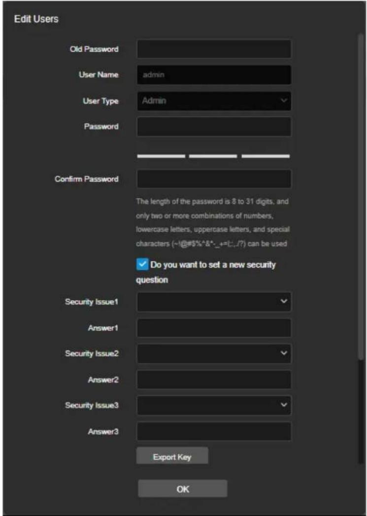 Planet ICA-4480F - Changing password - 2